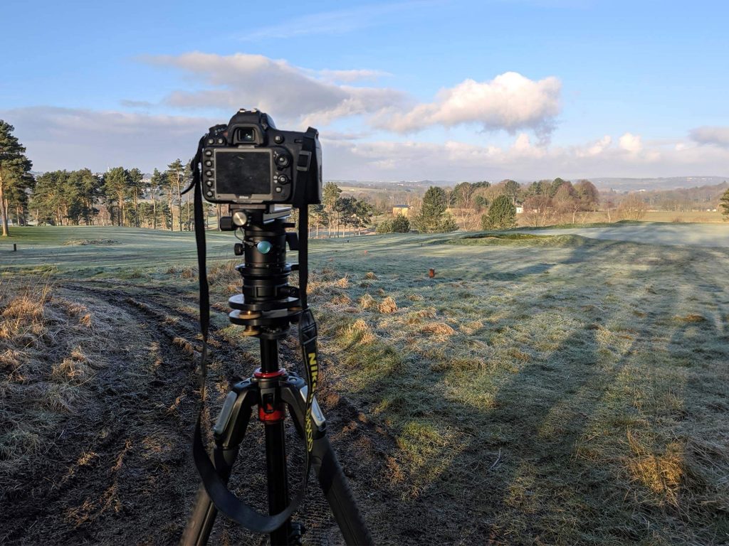 Camera with 50mm lens for distance views